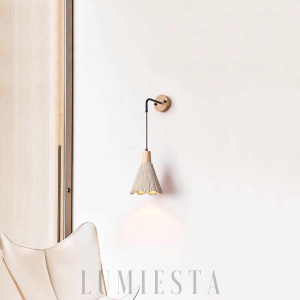 wm_17458606120201166529.jpg Olympia - Lampa ścienna z trawertynu, drewniany klosz, żółta