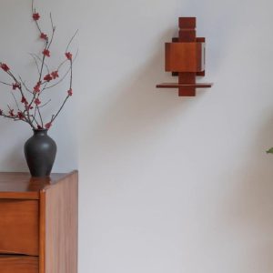 Lampa Ścienna Taliesin Orzechowa Unikalny Styl 25cm 60cm