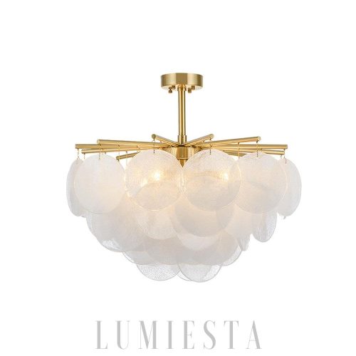 Lampa wisząca Nimbus w stylu luksusowym z mosiądzu i szkła