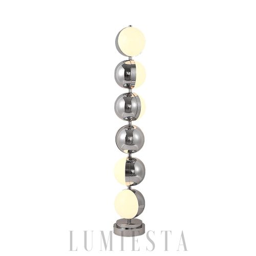 Lampka podłogowa Vloer z chromowanym wykończeniem 146cm