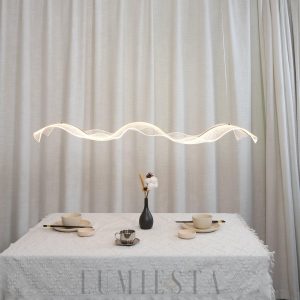 Lampa wisząca nordycka z efektem fal wodnych 100–120 cm