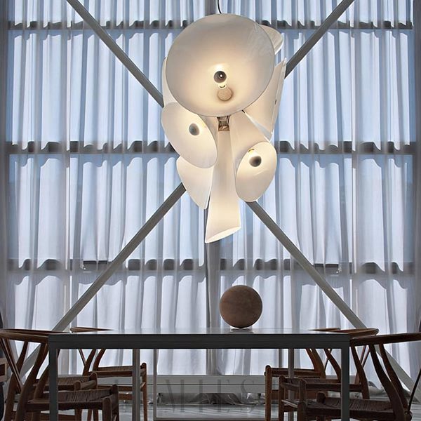 Lampa wisząca Nebula o białym kolorze średnica 70 cm