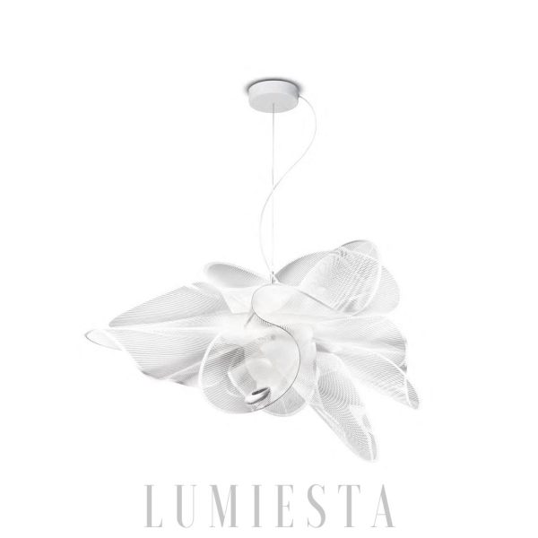 Lampa wisząca metalowa przezroczysta Mesh Cloud - widok głównego korpusu