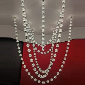 wm_18059446643856793363.jpg Nowoczesna lampa wisząca Afralia, kule chromowane