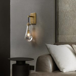 Kinkiet Rachael polerowany mosiądz 12×45 cm