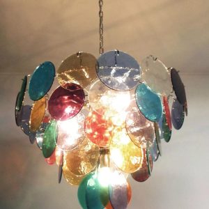 Elegancka żyrandol Murano w kolorze wielokolorowym 70cm