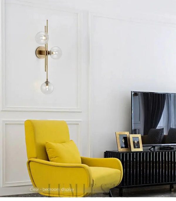 Nowoczesna lampa wisząca skandynawska, 3 kule