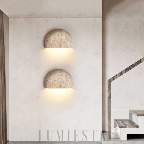 wm_18386148854393301439.jpg Arc Bowl - Beżowa lampa ścienna z travertynu 20cm elegancja