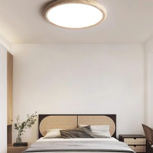 Kleine - Elegancki kinkiet sufitowy z trawertynu, nowoczesny 48 cm