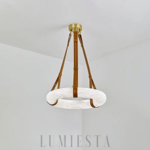 Lampa wisząca Oslo Alabaster w stylu nowoczesnym 50cm