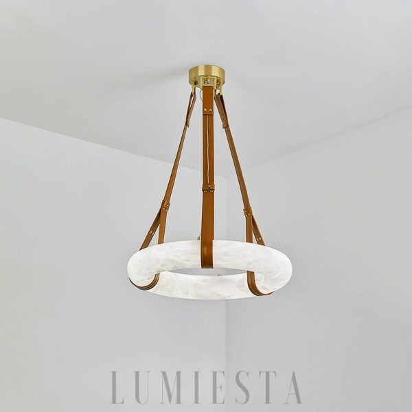 Lampa wisząca Oslo Alabaster w stylu nowoczesnym 50cm