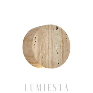 wm_2135029671097160478.jpg Aruba - Beżowa okrągła lampa ścienna travertyn 10 cm retro