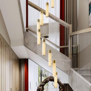 wm_225272386357181128.jpg Benito - Mosiężna lampa wisząca Alabaster - kaskadowa