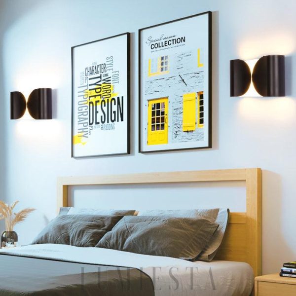 Lampa ścienna Foglio w nowoczesnym stylu z ciepłym światłem