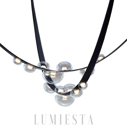 Aurora Silverdawn modern glass pendant lamp