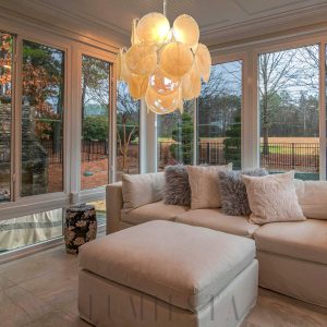 Lampa sufitowa Vintage Murano Złoty Szklany Żyrandol 45cm