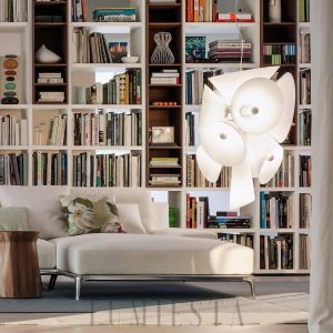 Lampa wisząca Nebula o białym kolorze średnica 70 cm