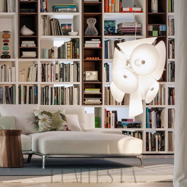 Lampa wisząca Nebula o białym kolorze średnica 70 cm