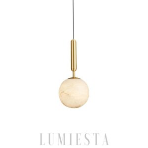 wm_306306857994067388.jpg Lampa wisząca Bosso Alabaster mosiądz biały 12cm 35cm