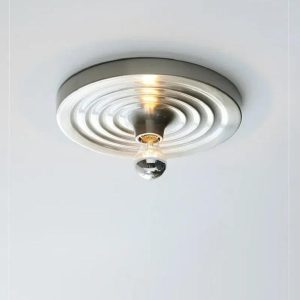 Minimalistyczna metalowa lampa ścienna w nowoczesnym stylu, Ø16/33cm