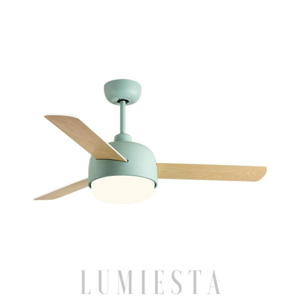 Skandynawski wentylator sufitowy w stylu spaghetti z LED