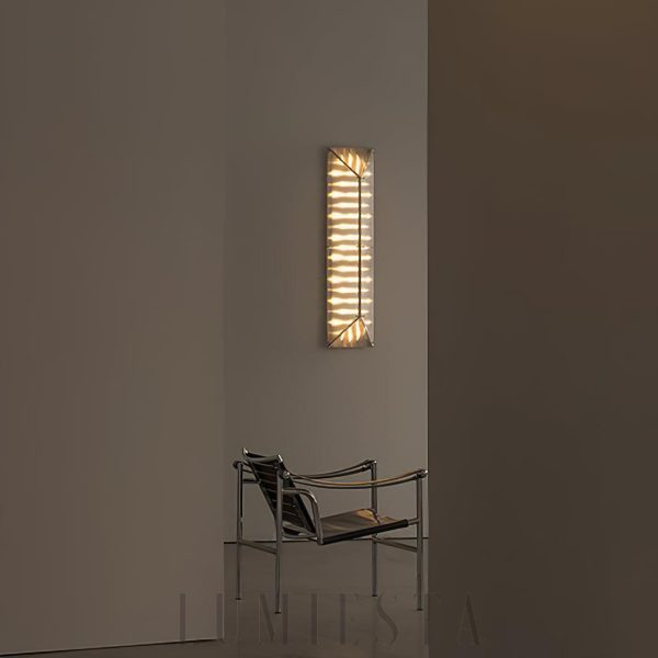 Nowoczesna lampa ścienna Fragment – chrom i szkło