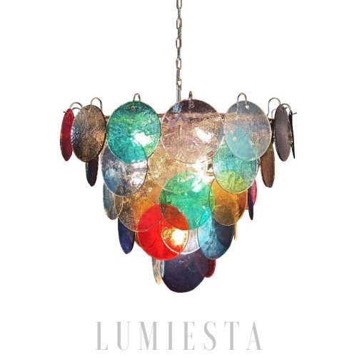 Elegancka żyrandol Murano w kolorze wielokolorowym 70cm