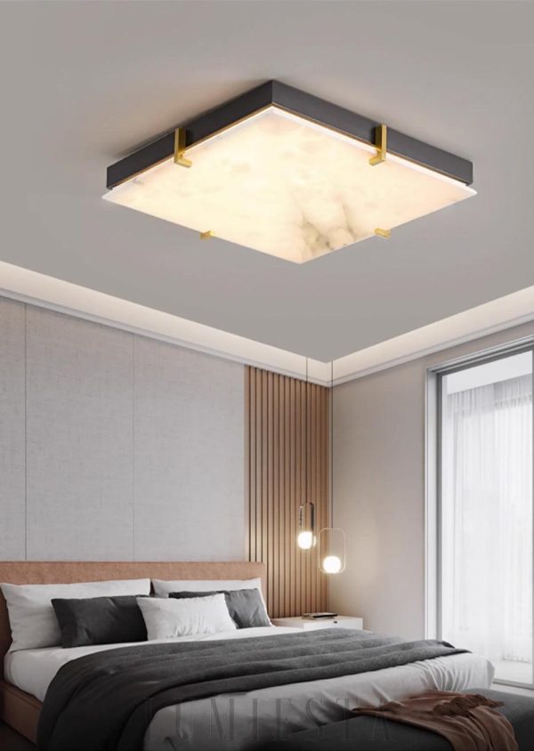 Orion - Lampa sufitowa kwadratowa czarna elegancja