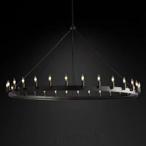 Lampa wisząca Camino - boczny widok na okrągłą konstrukcję