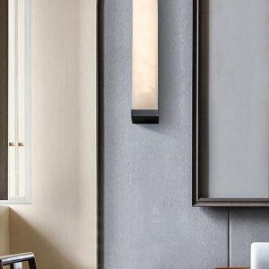 wm_372910605217730436.jpg Sumatra - Alabastrowa lampa ścienna, czarna i biała