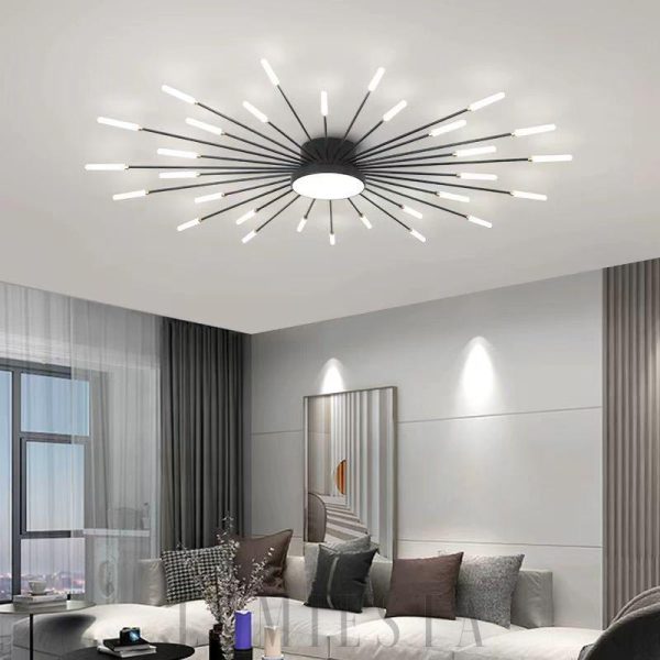 Dunep - Żyrandol nordycki do salonu wielogłowicowy