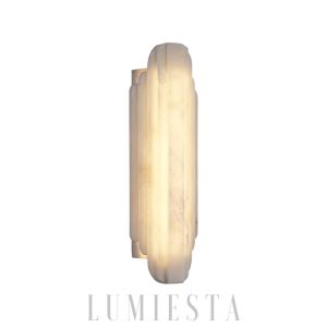 Reslera - Luksusowy kinkiet alabastrowy pionowy 50 i 75 cm