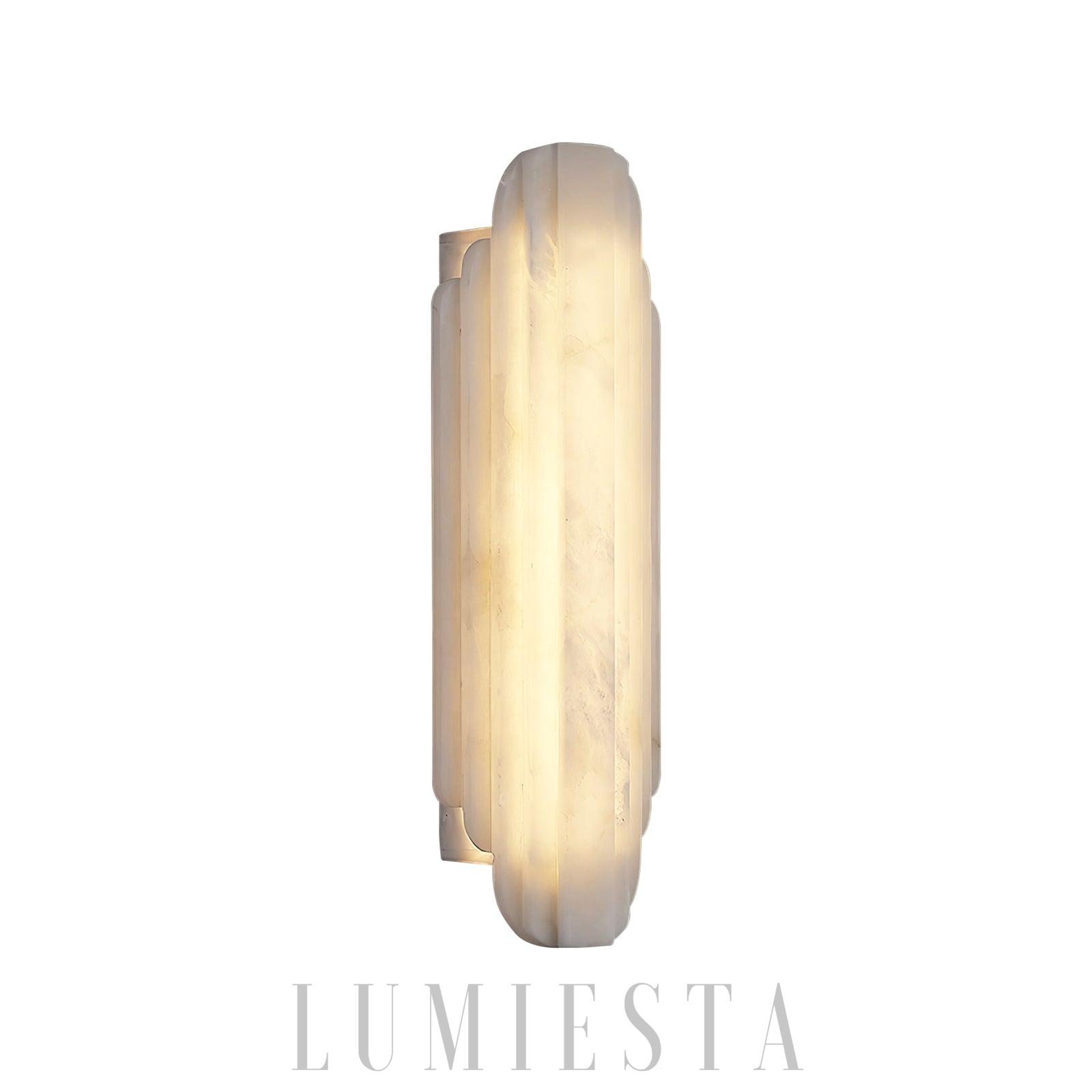 Reslera - kinkiet pionowy z alabastru LED