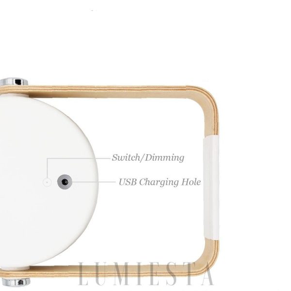 Stylowa lampa stołowa i wisząca z drewna i metalu