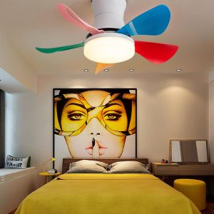 Nowoczesny wentylator sufitowy Nordic Blade Czarny z LED