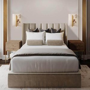 Etna - Kwadratowa lampa Alabaster złoto-biała 18–24 cm