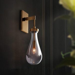 Kinkiet Rachael polerowany mosiądz 12×45 cm