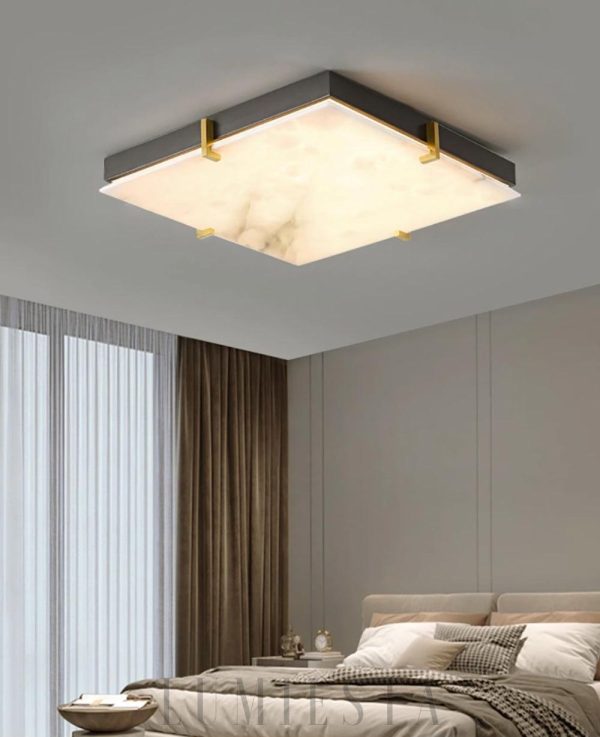 Orion - Lampa sufitowa kwadratowa czarna elegancja