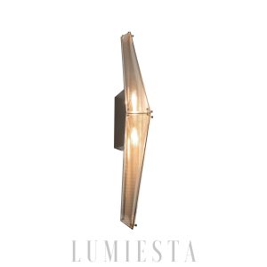 Lampa ścienna Fragment 09 chrom szklana 80 cm nowoczesna