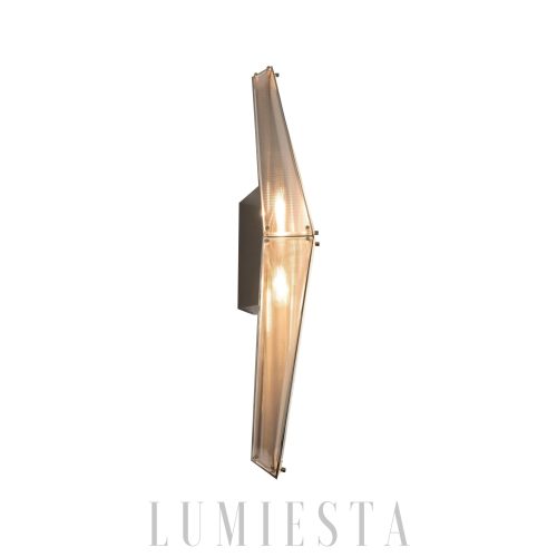 Lampa ścienna Fragment 09 chrom szklana 80 cm nowoczesna
