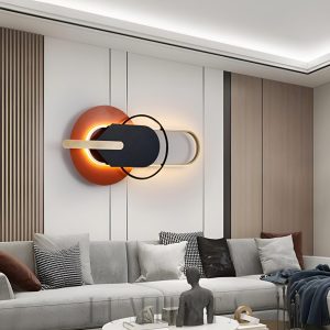Lampa Sunset II w stylu nowoczesnym - nowoczesny kinkiet z geometrycznym profilem