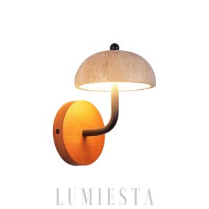 Reverse - Elegancka lampa ścienna z trawertynu 15 cm