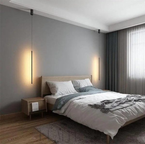 Modern hanging LED lamp in a minimalist style