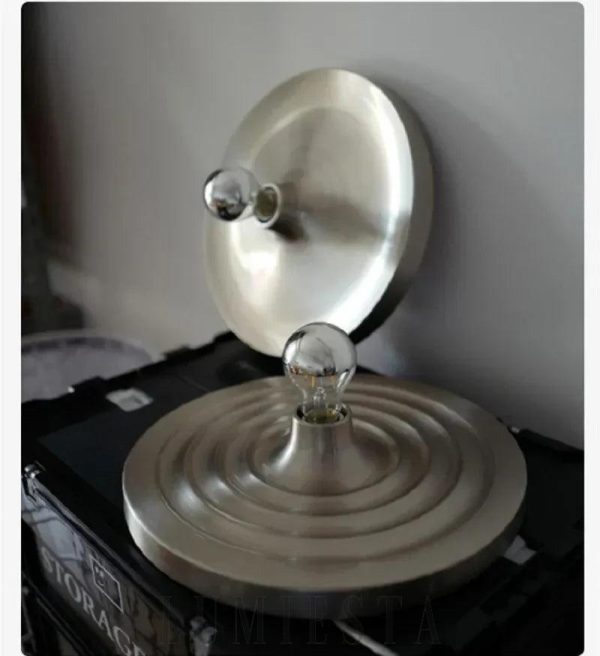 Minimalistyczna metalowa lampa ścienna w nowoczesnym stylu, Ø16/33cm