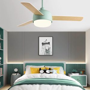 Skandynawski wentylator sufitowy w stylu spaghetti z LED