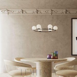 Lampa wisząca Tribeca z alabastru w stylu nowoczesnym