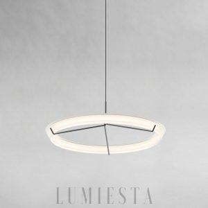 Halo Jewel 2350/2351 - detal złotej obręczy lampy wiszącej aluminiowej