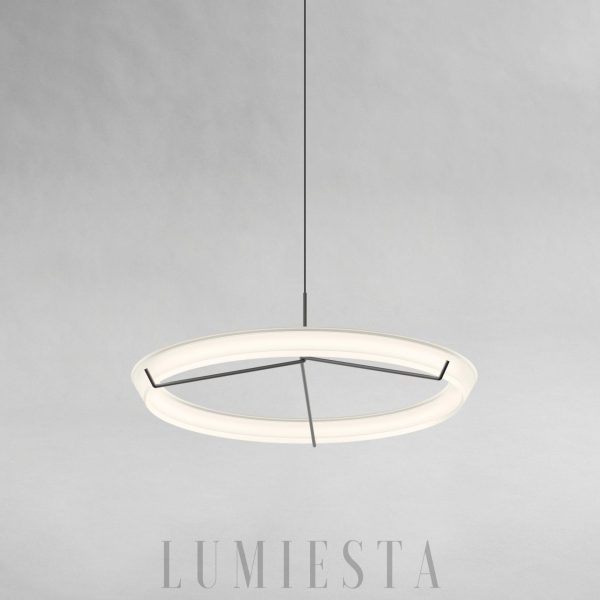Halo Jewel 2350/2351 - detal złotej obręczy lampy wiszącej aluminiowej