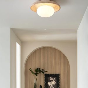 wm_4416126674899106427.jpg Travertine Lunaro - Lampa sufitowa w beżowym kolorze 25cm