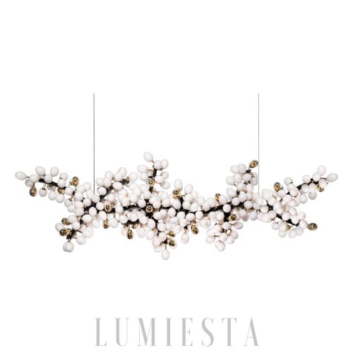 Harrogate - Horizontal brass pendant lamp, modern style